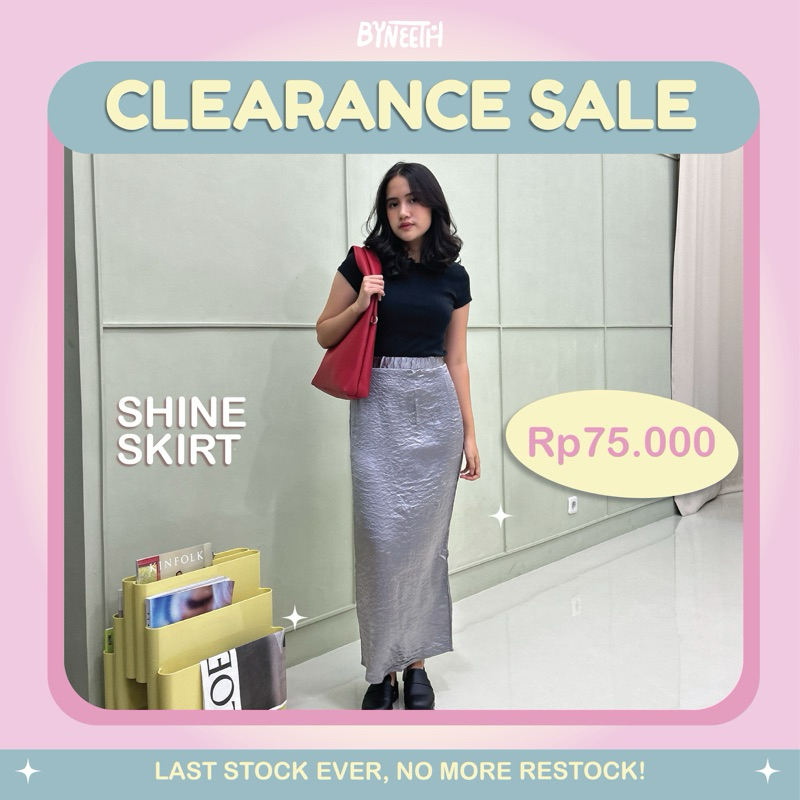 Shine Skirt ByNeeth - Rok Silk - Rok span - Rok Mengkilat