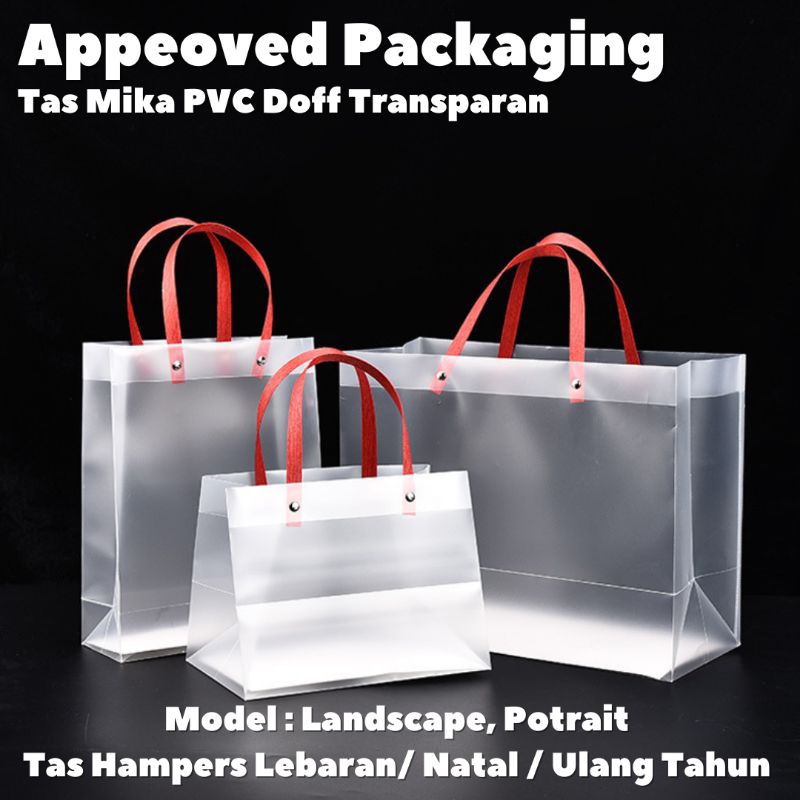 

Transparan Goodie Bag Doff Premium Hampers Tote Gift Bag (Min 3 Pieces) - TALI MERAH - Goodie Bag - Premium Hampers - Tote Bag - Gift Bag