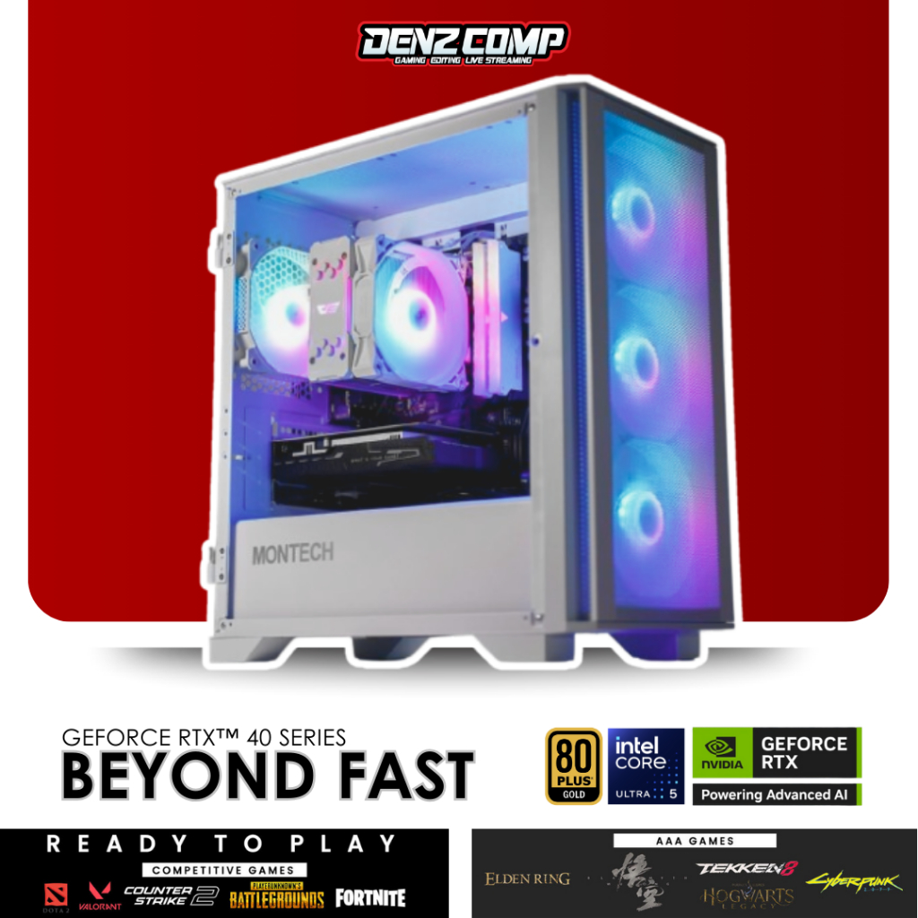 PC HACKINTOSH INTEL CORE ULTRA 5 245K | 32GB DDR5 | NVMe 1TB | VGA RX 6600 8GB - RENDER EDITING 3D I