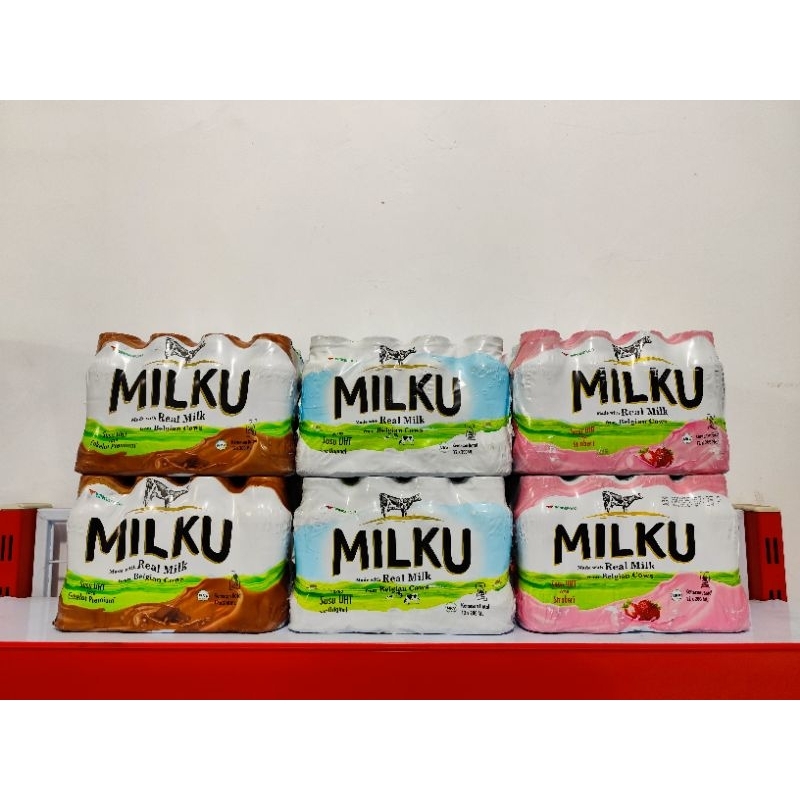 

MILKU SUSU UHT WITH REAL MILK | 12x200ml