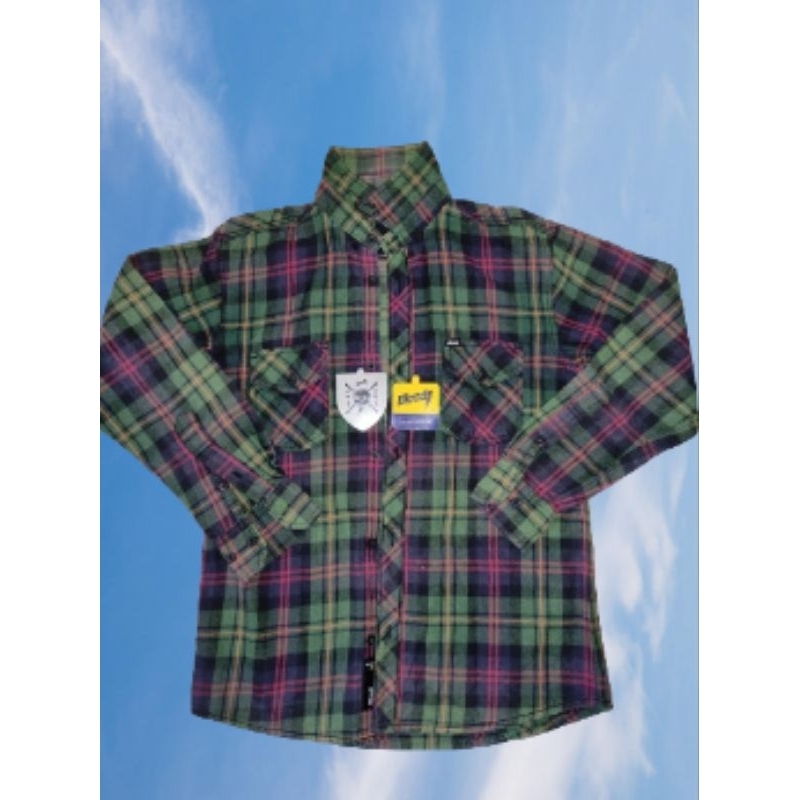Kemeja Flanel Bloods Original