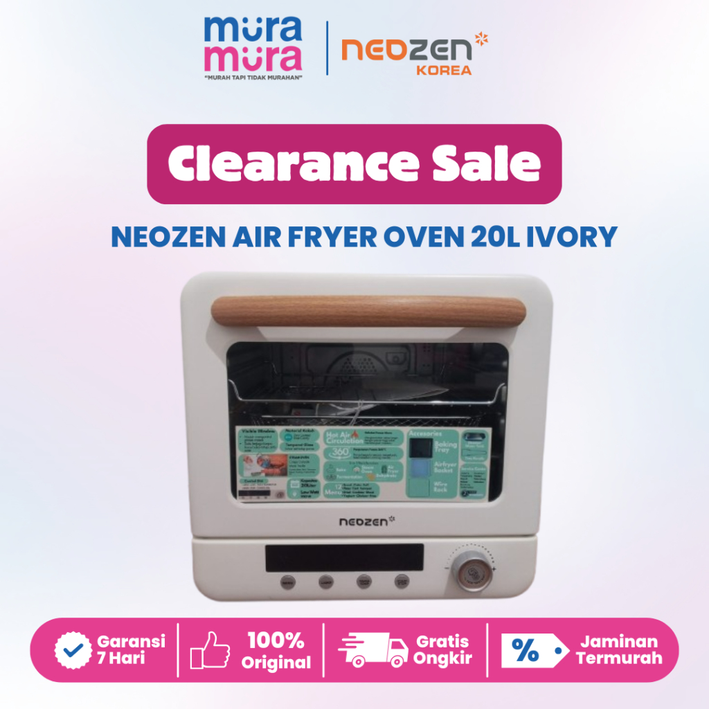 Clearance Sale Neozen Air Fryer Oven Low Watt 20Liter