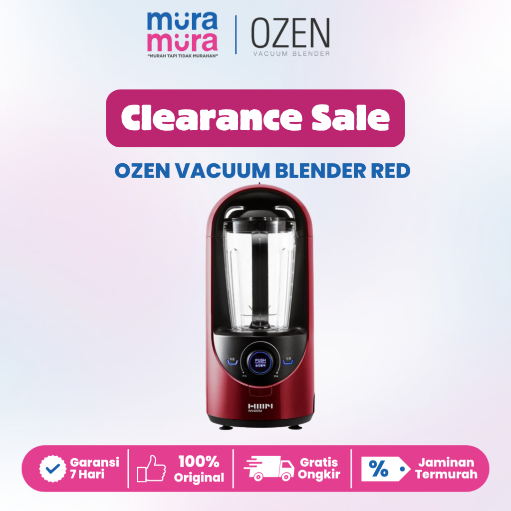Clearance Sale Ozen Vacuum Blender Red