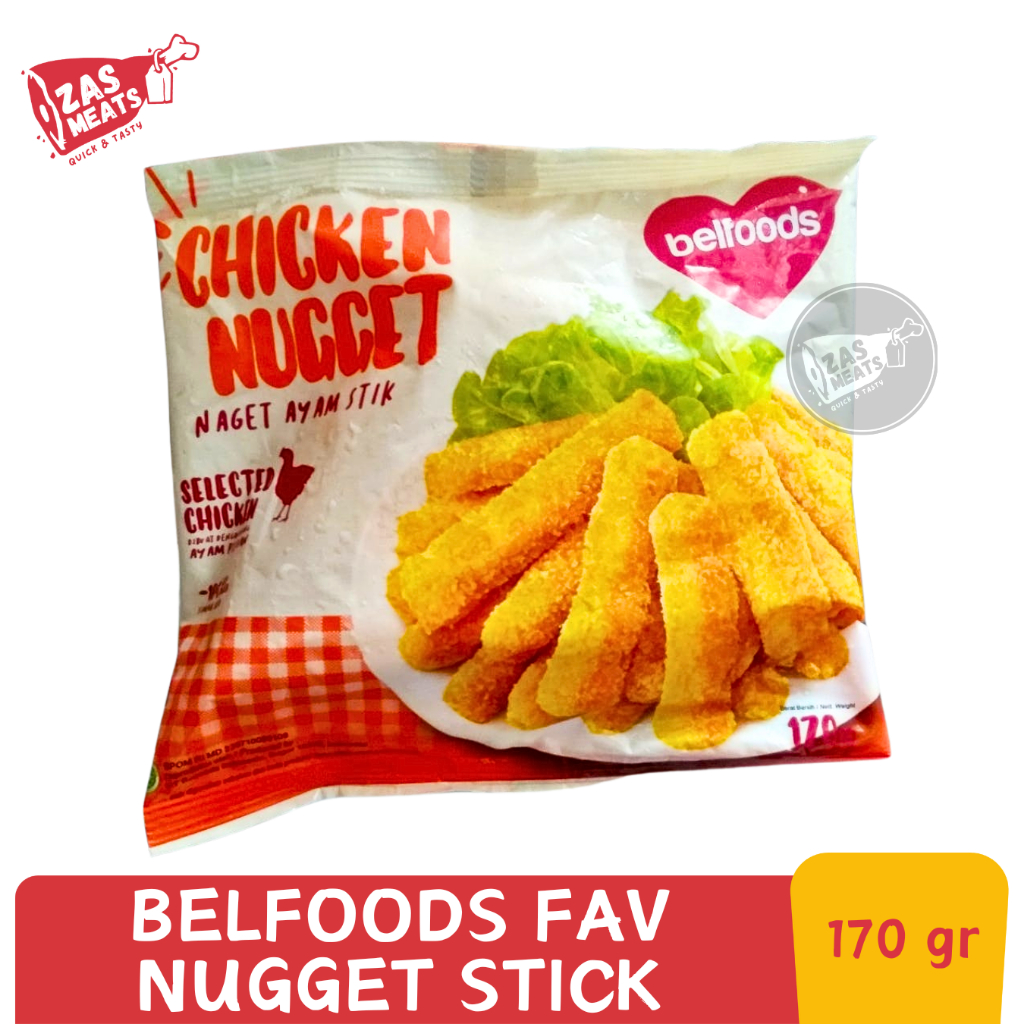 

BELFOODS NUGGET STICK FAVORITE 170GR | Belfoods Naget Ayam Stik 170 gram