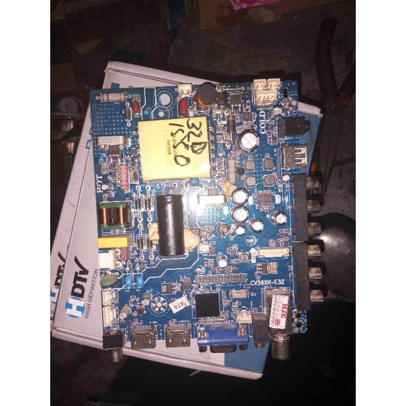 mesin tv polytron pld32d1550 ,  t7511 , d7511 , v 7520, bekas