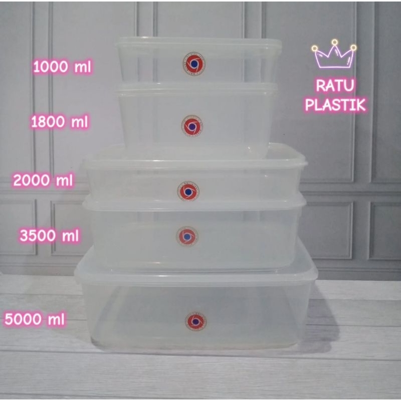 Sealware Transparan Ori Plast / Kotak Box  Kue Donat / Thinwall / Sealbox / Sealpack / Sealware 1000