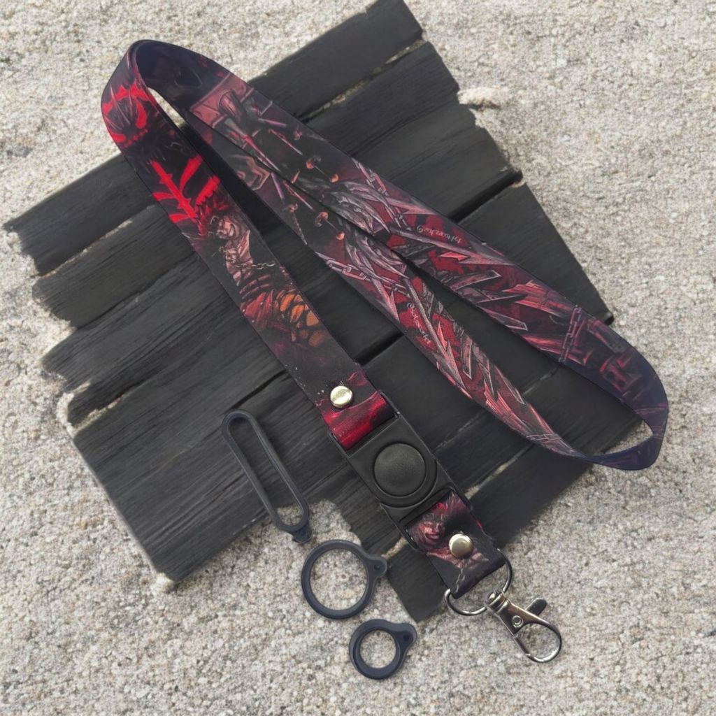 

Lanyard 2 Cm Motif KID ONE PIECE Bonus 3 Karet