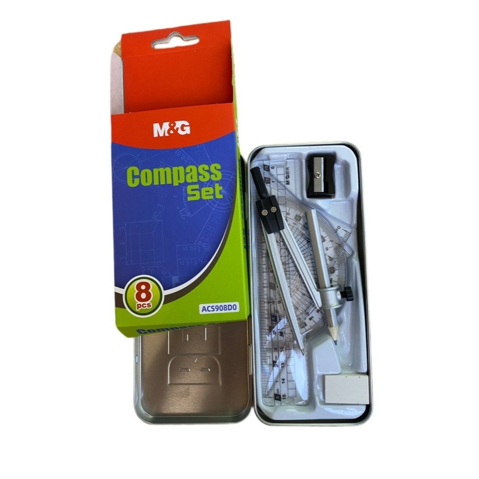 

M&G Compass Set Isi 8PCS ACS908D0 - M&G Jangka Set