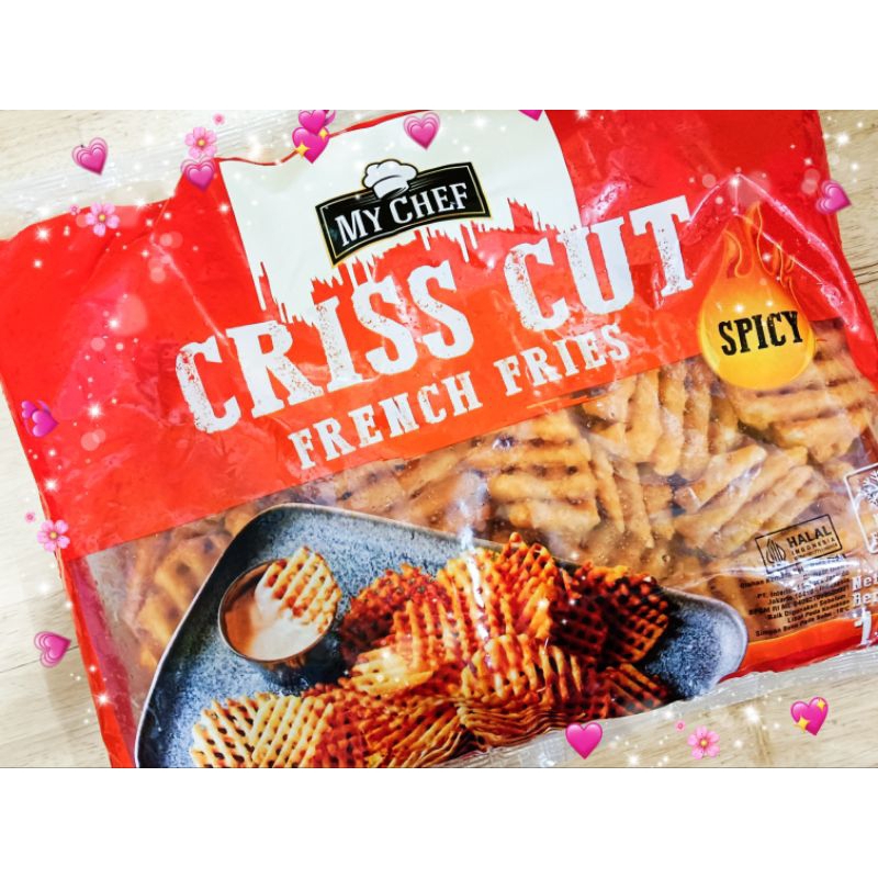 

My Chef Criss Cut French Fries Spicy/kentang bentuk waffle 1lg