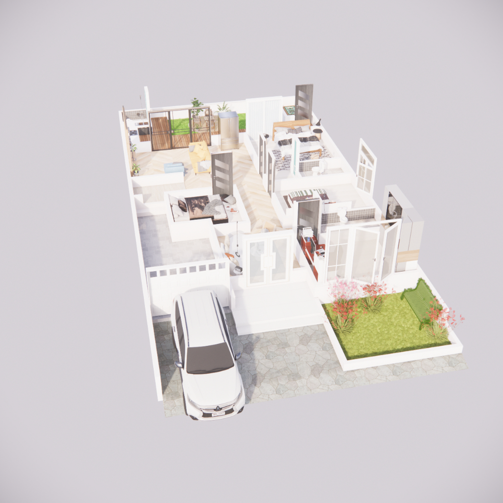 Desain Denah 2D & 3D | Layout Denah Rumah Ruko Toko Gedung Kost Kontrakan perumahan hotel.