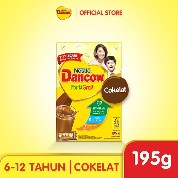 

Nestle DANCOW FortiGro Susu Bubuk Susu Anak Coklat 195g