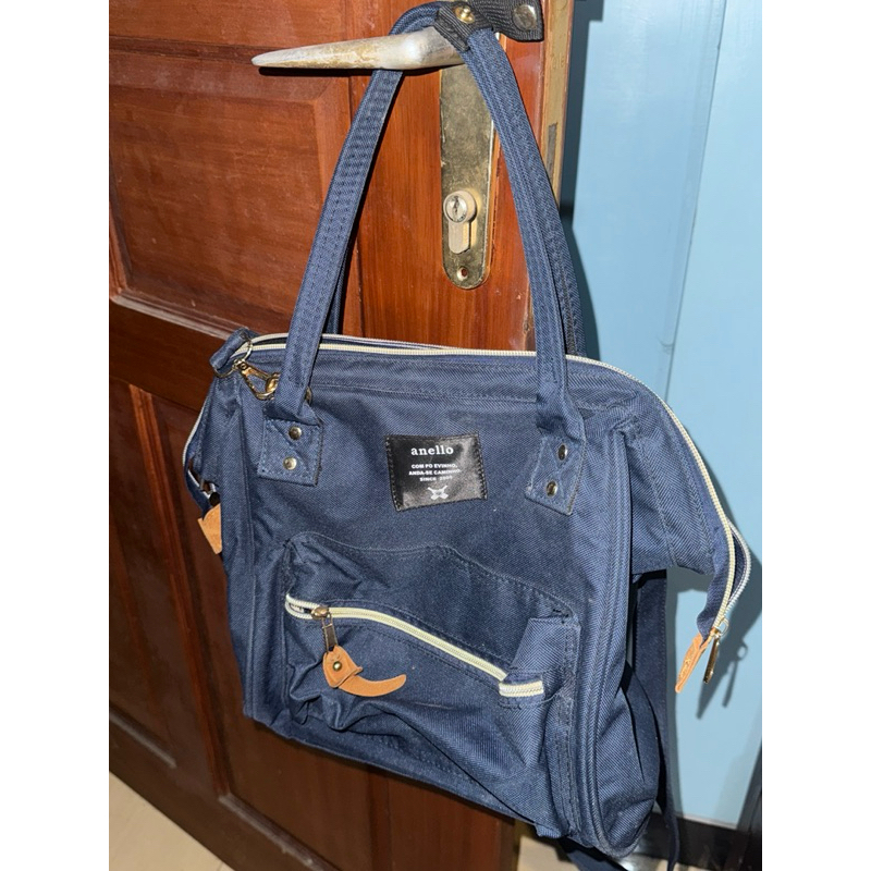 TAS ANELLO original warna navy shoulder bag/handbag wanita preloved