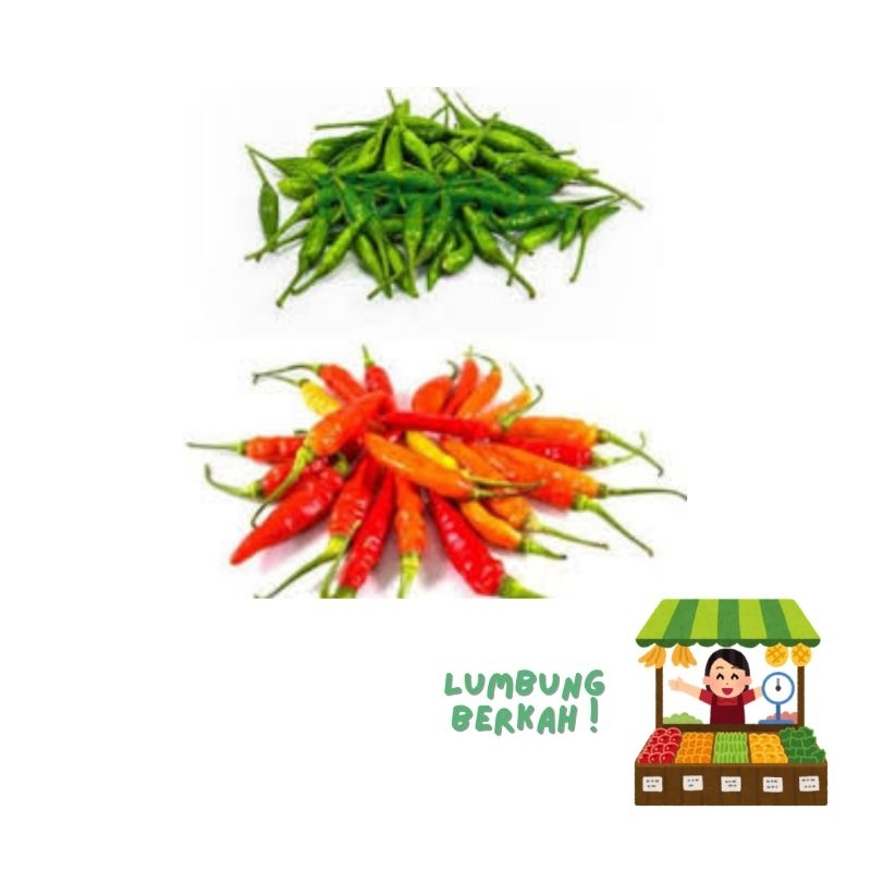 

cabe / cabe rawit merah super 500 grm