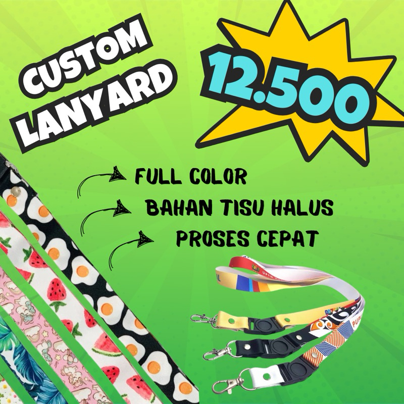 

LANYARD BAHAN TISU HALUS // PROSES CEPAT