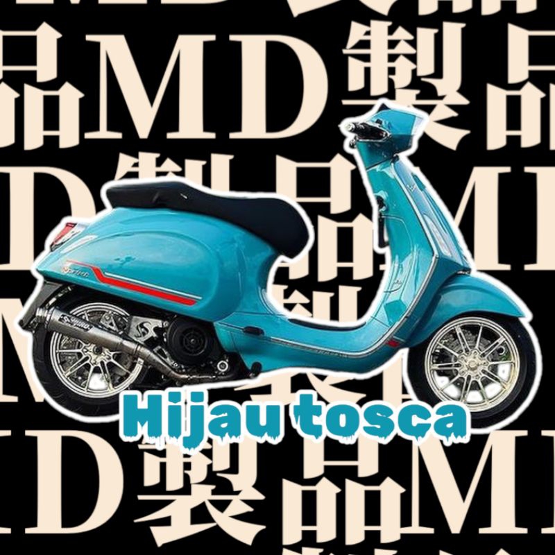 SKOTLET HIJAU TOSCA GLOSSY SKOTLET TOSCA GLOSSY STICKER HIJAU TOSCA DOFF KUALITAS PREMIUM
