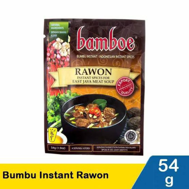 

BAMBOE BUMBU RAWON INSTANT / BUMBU MASAK / BEST SELLER