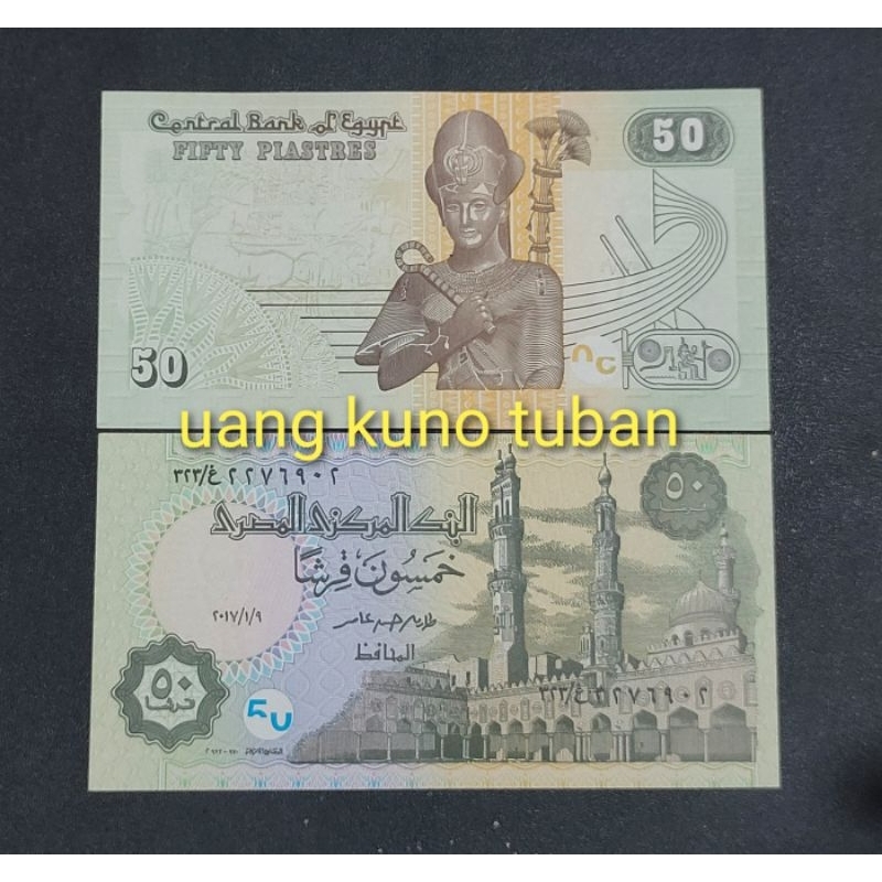 uang asing Egypt 50 piastres