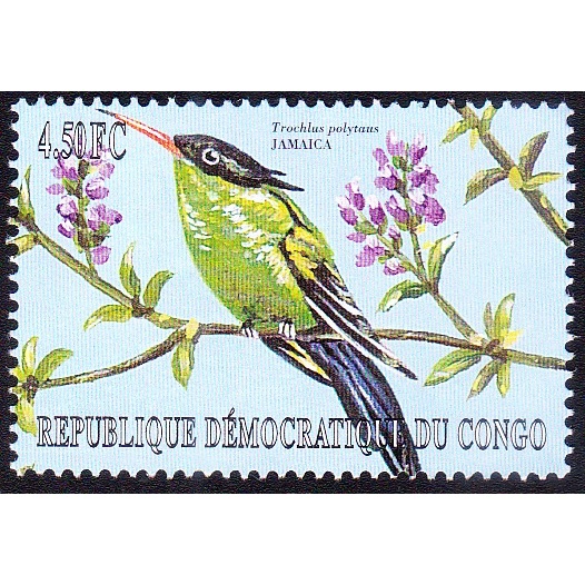 

A 11344 SATU BUAH PRANGKO TEMA SATWA BURUNG TROCHLUS POXYTAUD DARI JAMAICA DENGAN KONDISI MNH MINT NEVER HINGED