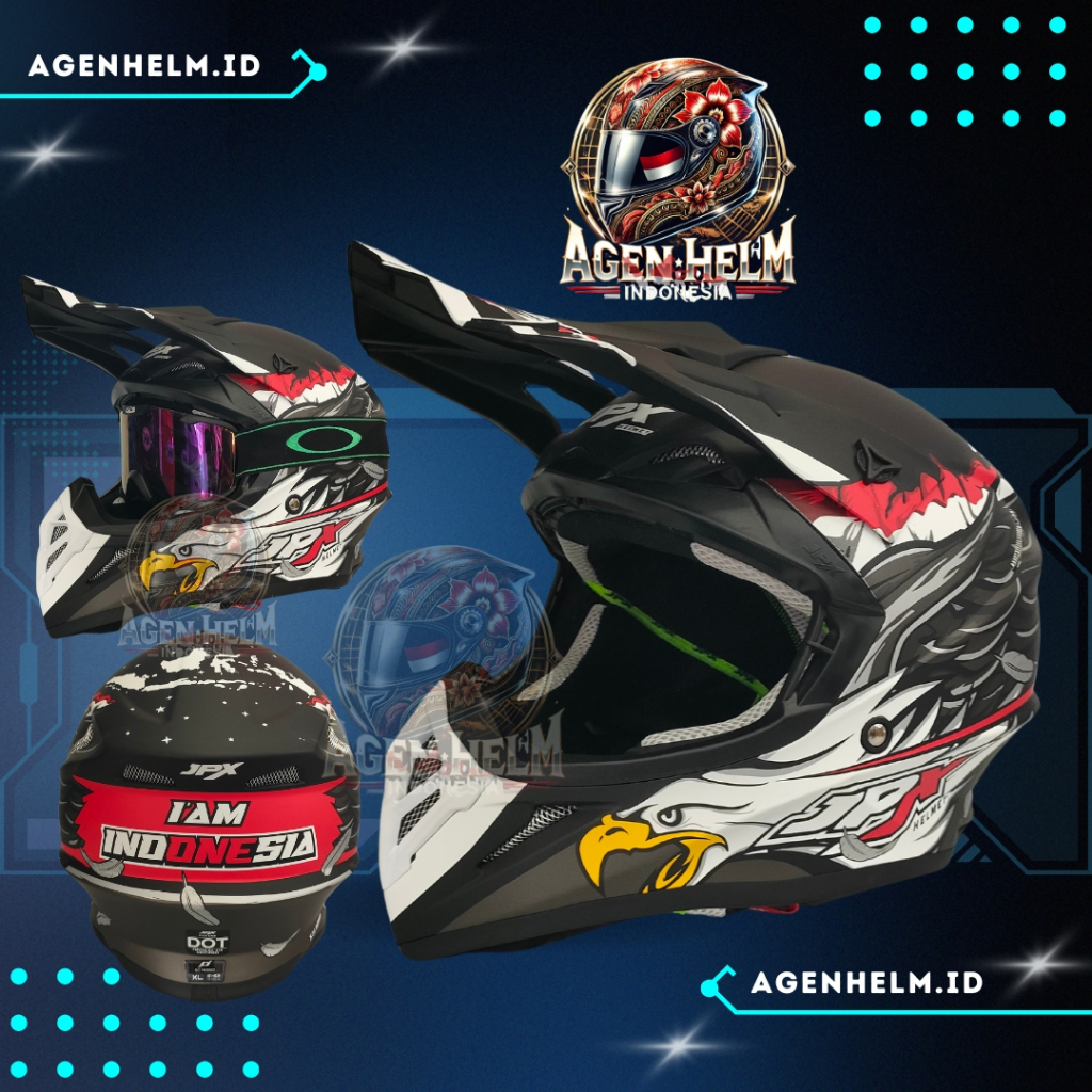 helm JPX CROSS MOTIF / Helm FullFace ORIGINAL