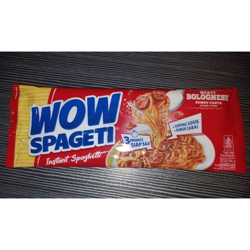 

Wow Spageti | Merah/ Meaty Bolognese (Cabai Terpisah)