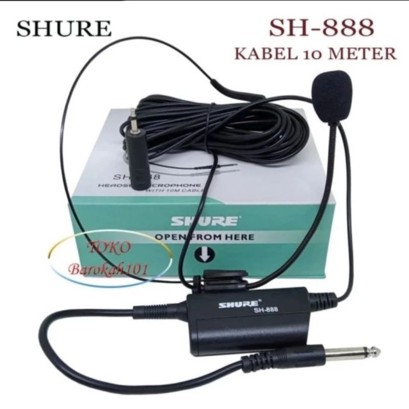 Mic SH888/SH-888 Headset Untuk Imam Mesjid Mushola Tarawih DLL