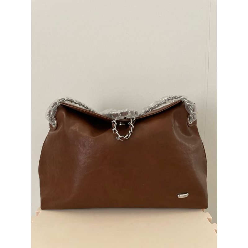 Cenilke Shoulder Bag Tali Rantai - Kopi 81280#