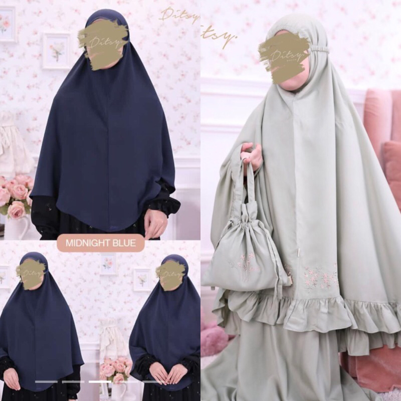 little ditsy prayer set size 2/ Mukena anak ditsy murah size 2