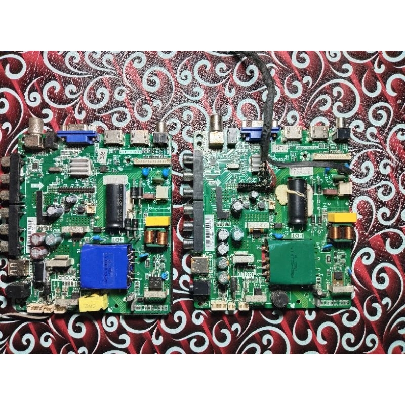 mesin TV led polytron 32" cabutan normal
