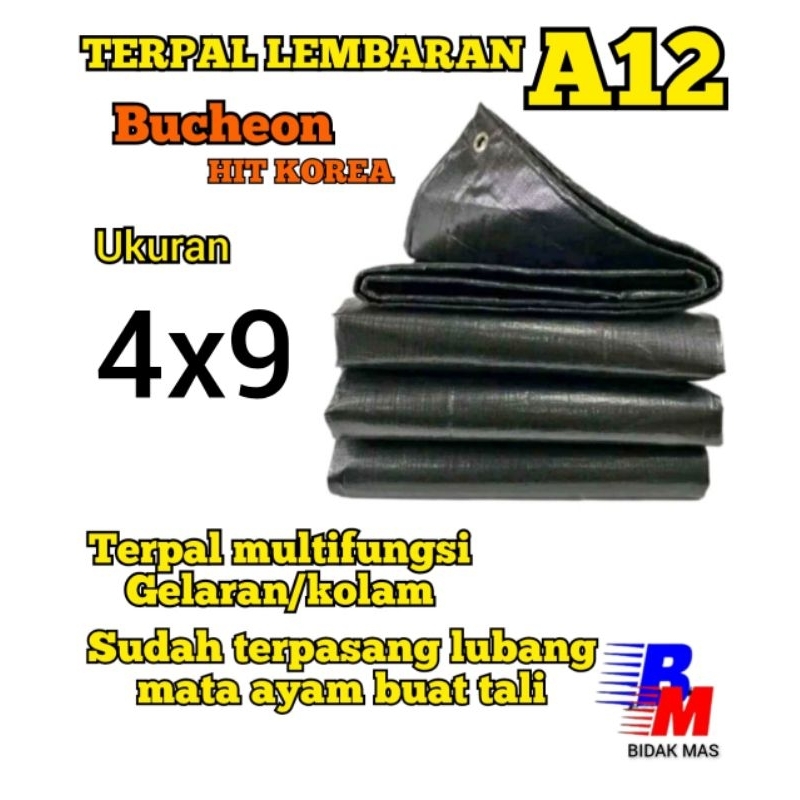 terpal lembaran 4x9 A12 A15 Bucheon hit Korea