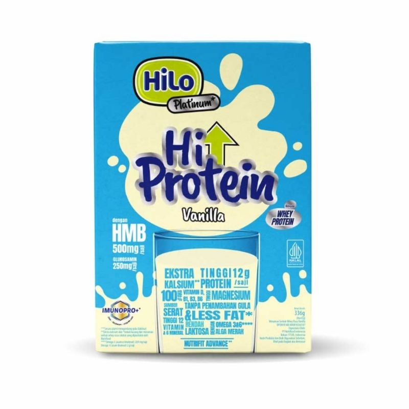 

HiLo platinum +HMB Vanilla8 sachet (336g) - Susu tinggi protein Jaga Mada Otot