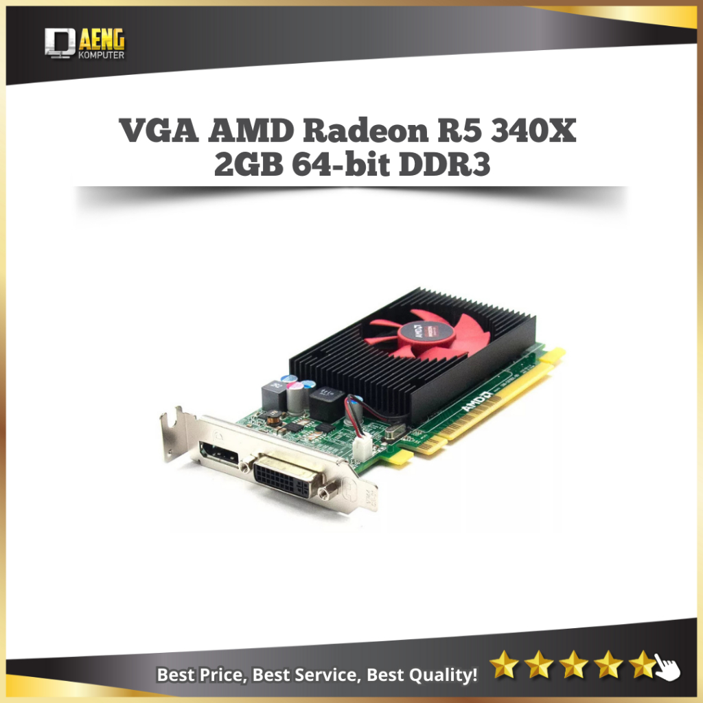 VGA PC Mini Amd Radeon R5 340X 2 GB 64 Bit DDR3 Mantap