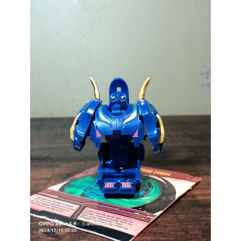 action figure mainan bakugan biru