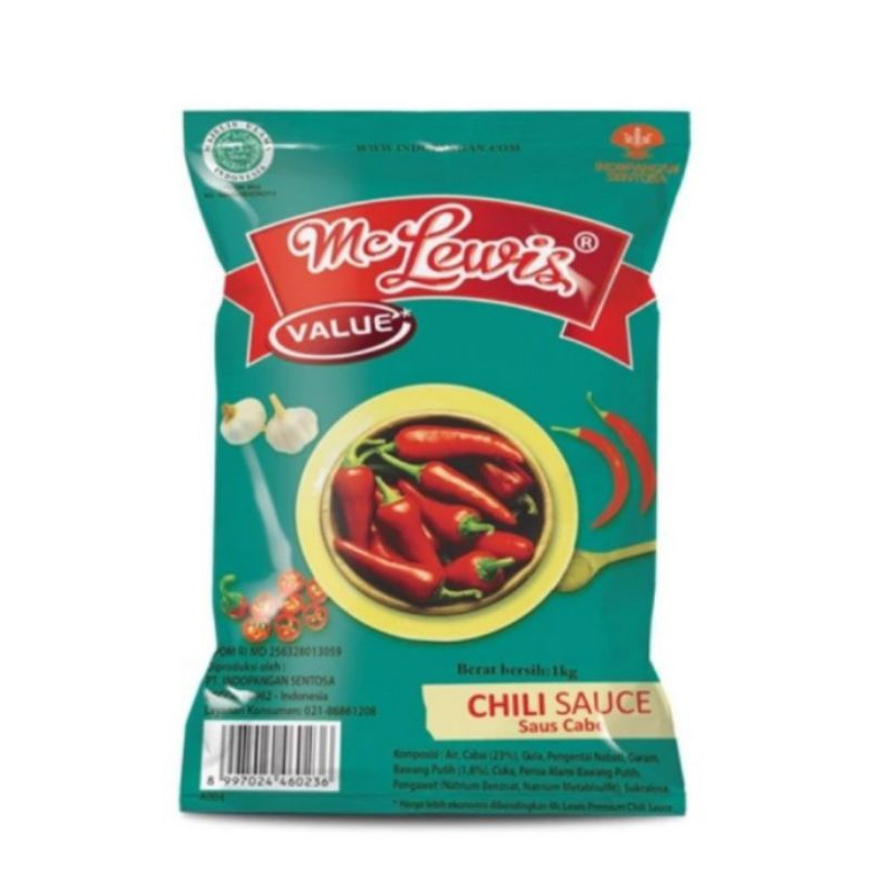 

OBRAL AKHIR TAHUN!! Mc Lewis Chili Sauce 1kg