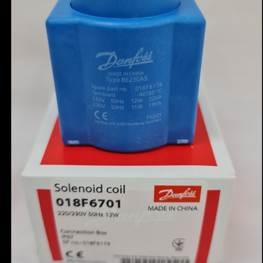 DANFOSS SOLENOID COIL 018F6701