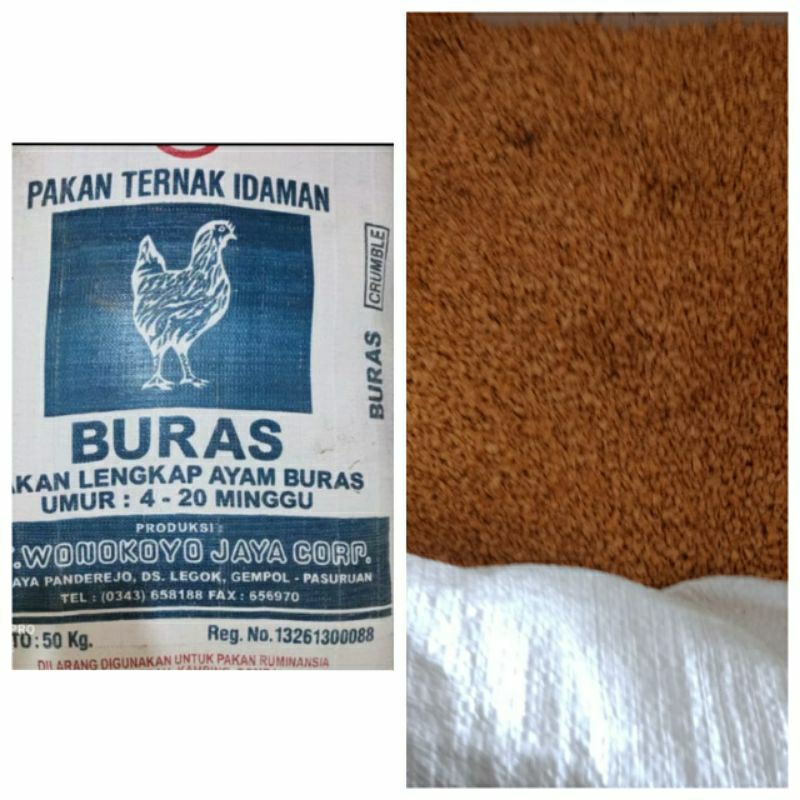 PAKAN AYAM MURAH PUR AYAM MURAH WONOKOYO BURAS 1KG