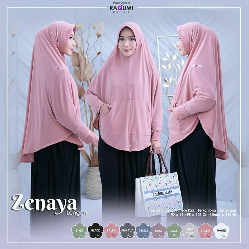 Zenaya Lengan Original Raqumi Hijab
