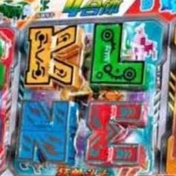 robot deformasi KLMN / robot huruf / robot angka / mainan robot