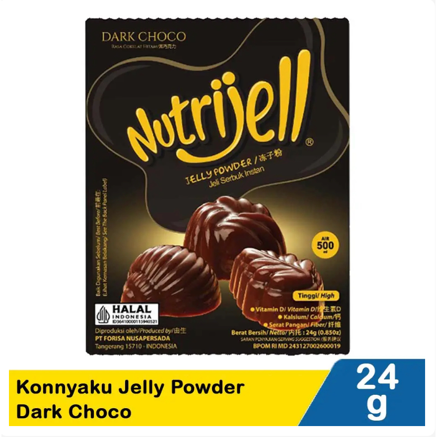 

Nutrijell Konnyaku Jelly Powder Dark Choco 24 Gram