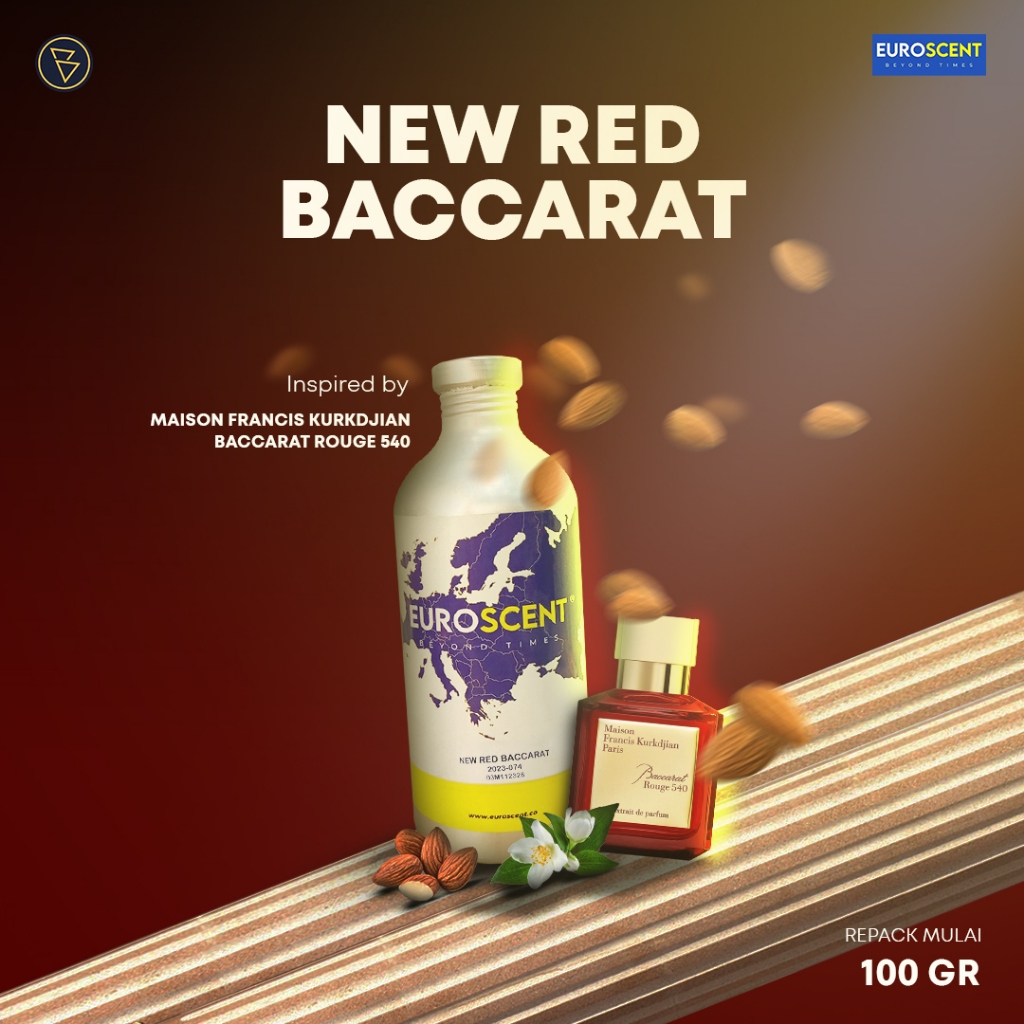 NEW RED BACCARAT - EUROSCENT LC | 84C424T 20U63 540 SEGEL BIBIT PARFUM MURNI