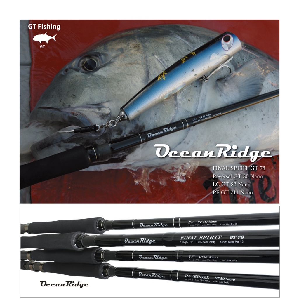 Ripple Fisher Ocean Ridge GT Popping Rod Special Joran Pancing