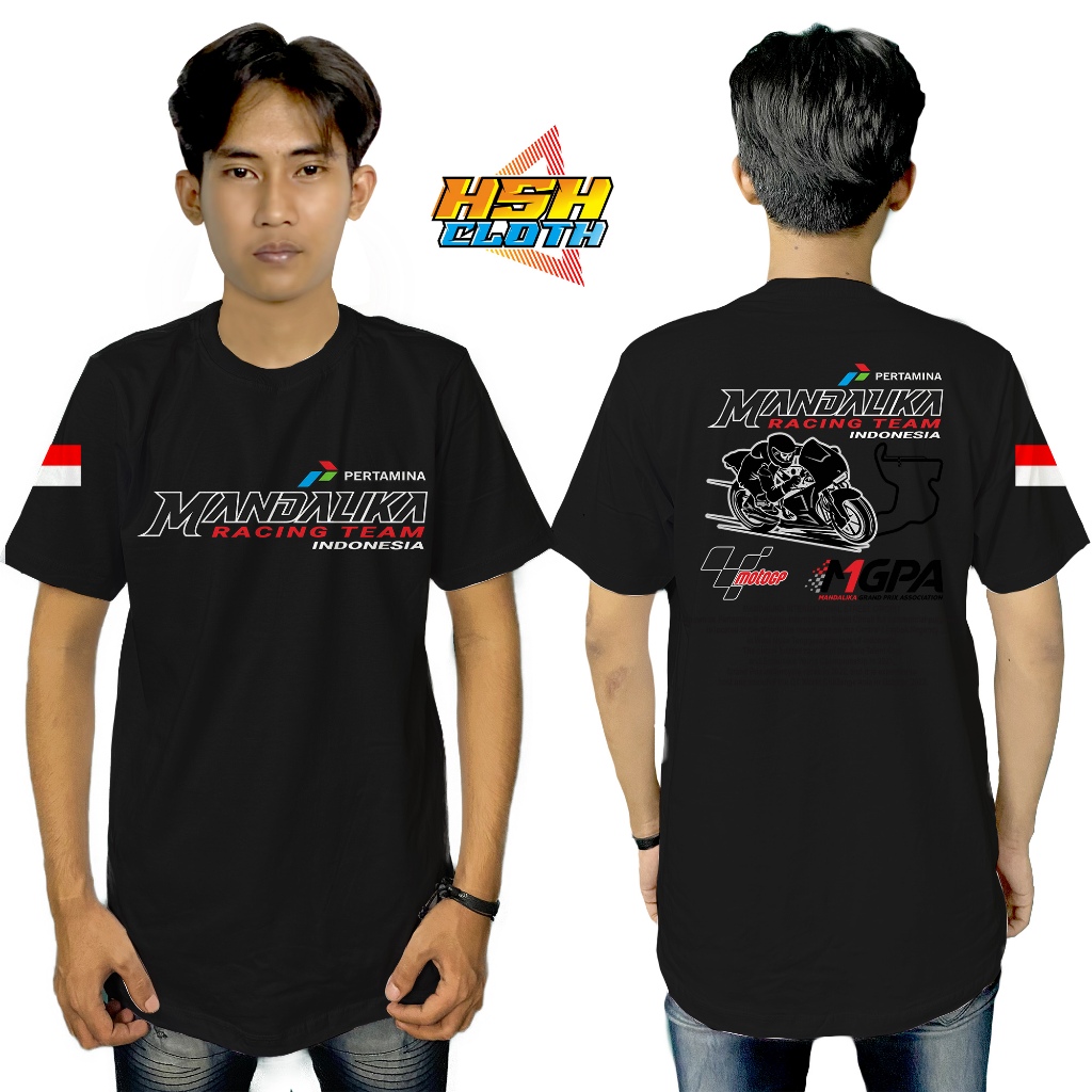 Baju Kaos Distro Mandalika History Pertamina Mandalika GP Bisa Custom - HSHCloth