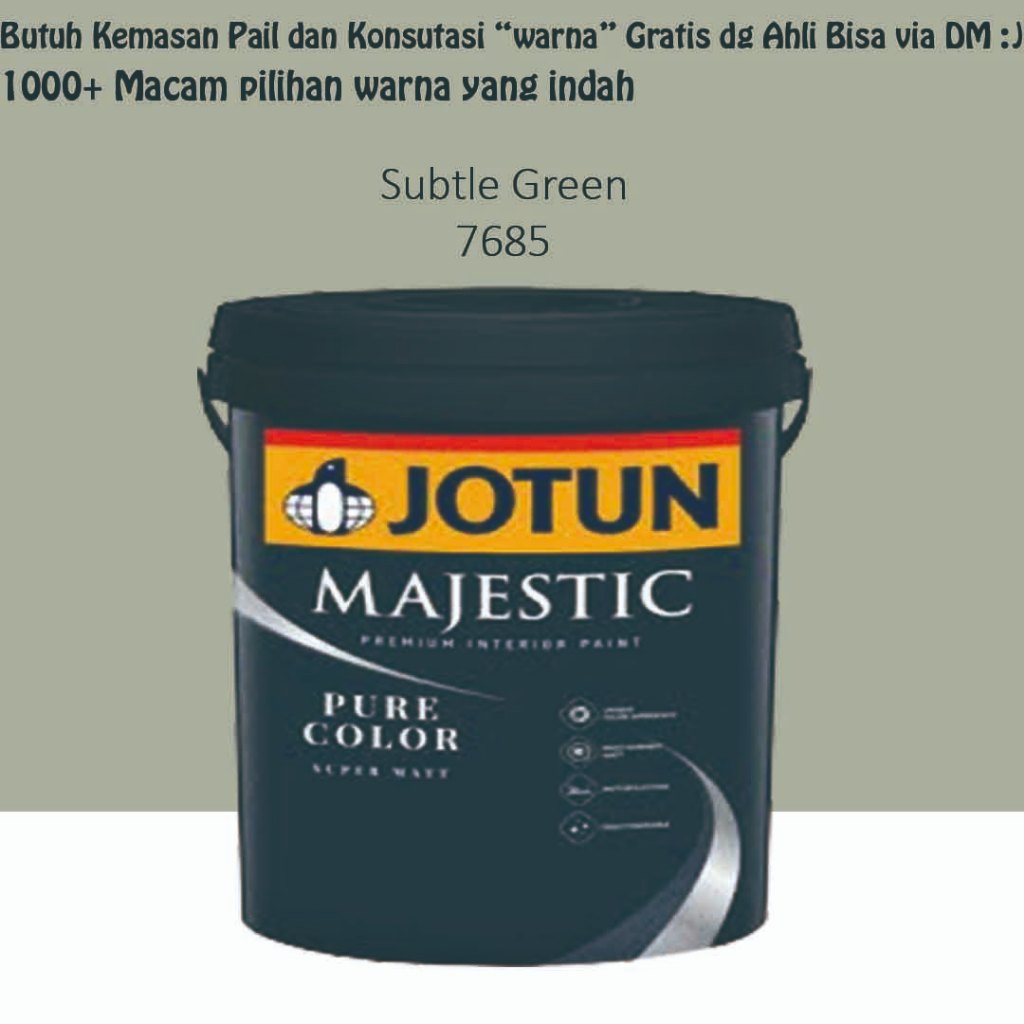 Jotun Majestic Pure Color 2.5L - Subtle Green 7685 (Tinting)