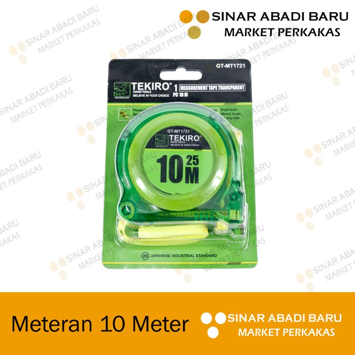 Meteran Tekiro 10 Meter Measuring Tape Meteran 5 Meter Tukang Roll 10 m 10m