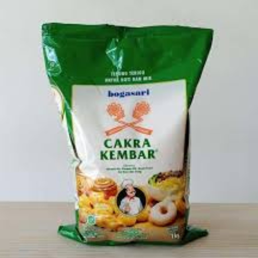 

Tepung Terigu Bogasari Cakra Kembar 1kg