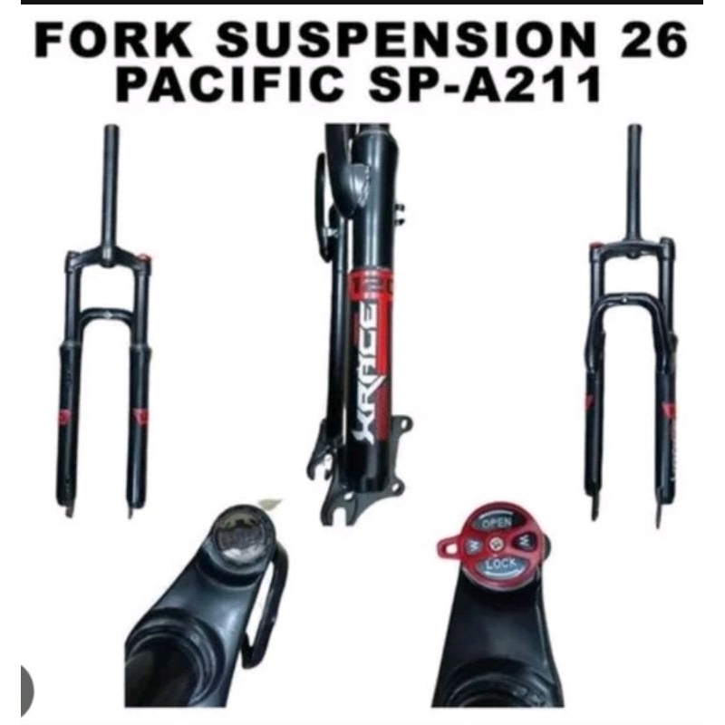 Termurah Fork Garpu Suspension Sepeda Mtb Federal Pacific 26 Travel 120 W Lock 26 BK SP A211 A 211 S