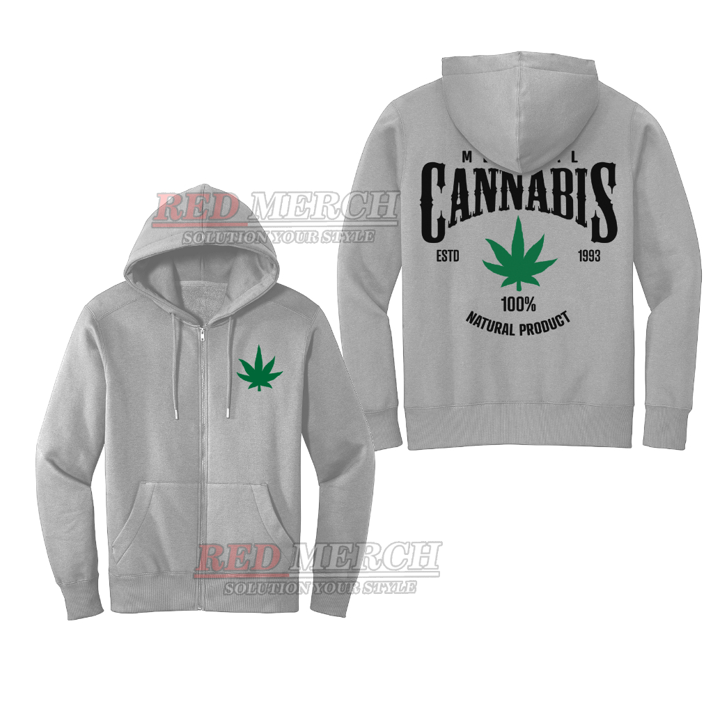 jaket hoodie zipper medical cannabis natural product