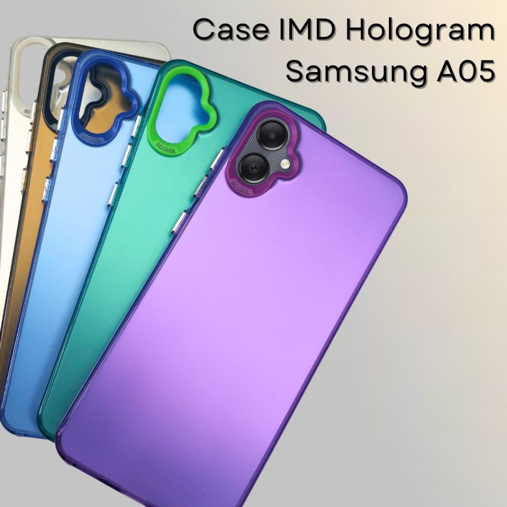 Case Samsung A05 Softcase IMD PLATE HOLOGRAM Casing Hp Samsung A05