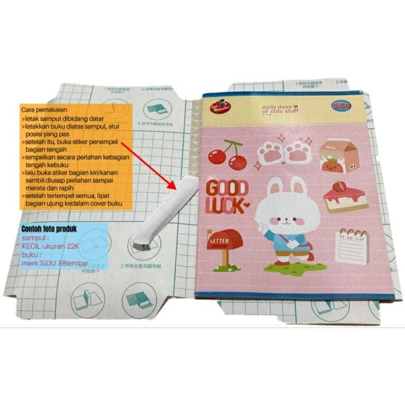 

10 Lembar Sampul Buku Waterproof Pelindung buku