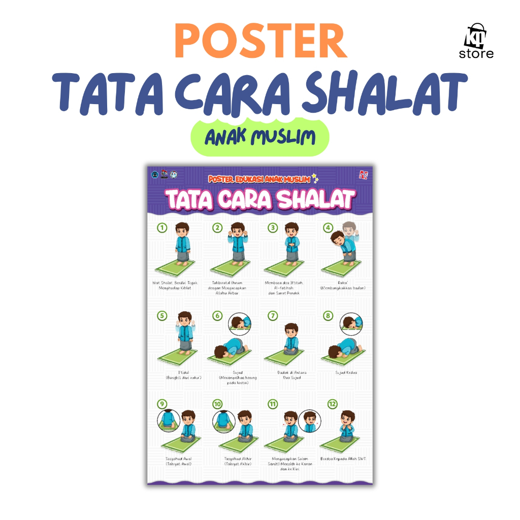 

Kawan Pustaka - Poster Edukasi Anak Muslim - Tata Cara Shalat- Ukuran A3