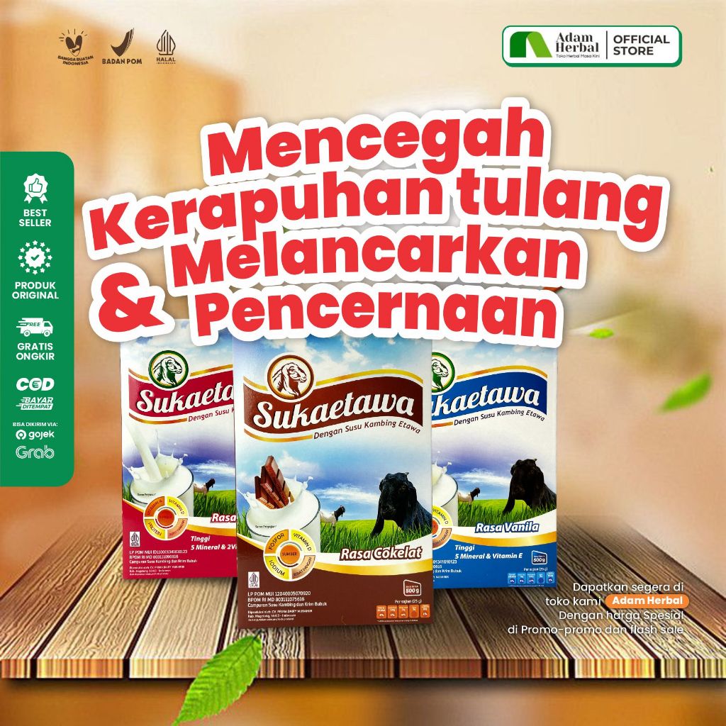 

Susu Suka Etawa 200gr - Susu Kambing - Adam Herbal